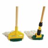 Rubbermaid Commercial Web Foot BLEND SHRINKLESS Mop Head, Cotton/Synthetic, Small, Green, 6PK FGA25106GR00